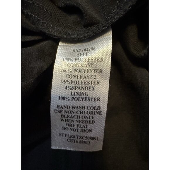 Connected Dress 20W Black Gold W Sheer Jacket Stretch Party Wedding Cruise NEW - Picture 11 of 14
